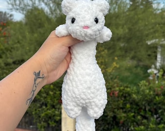 Virkmönster för mini-iller med vitt floppymönster – Amigurumi-illerleksaksmönster – Virkgåva för husdjursälskare | Digital nedladdning