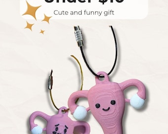 Uterus Keychain, Sonographer Gift, OB GYN Nurse Gift, Ultrasound Tech Gift, Anatomy Keychain, Medical Student & Labor Delivery Gift