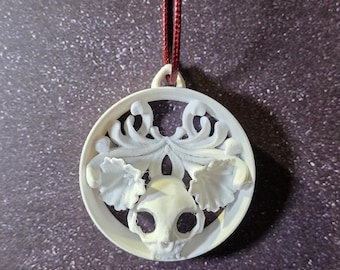 Cat’s Crypt Pendant – Victorian Gothic Charm, Dark Jewelry, PLA