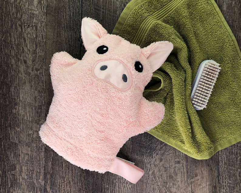 Pig Bath Mitt Puppet none