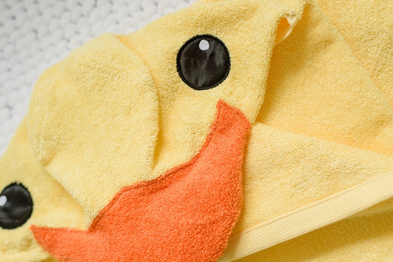 Yellow Rubber Ducky Hooded Bath Towel Etsy New Zealand