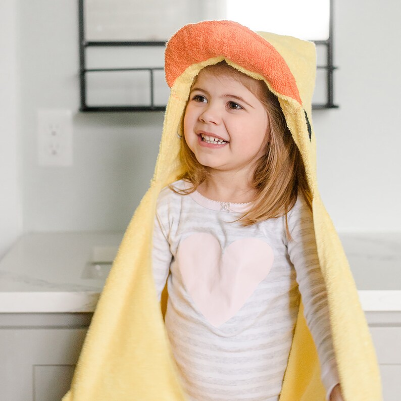 Yellow Rubber Ducky Hooded Bath Towel Etsy New Zealand