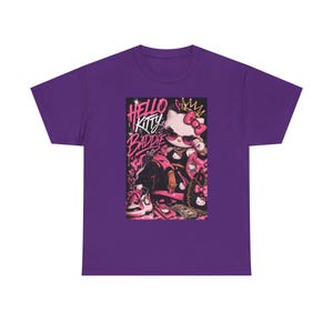 Hello Kitty Baddie graphic tee | Cute Pink Retro Character T-Shirt image 3