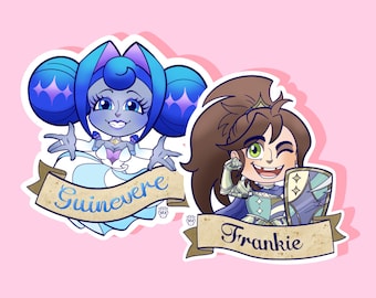 Pegatinas de vinilo de los personajes de los Caballeros de Ginebra