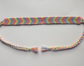 Pastel Rainbow Friendship Bracelet