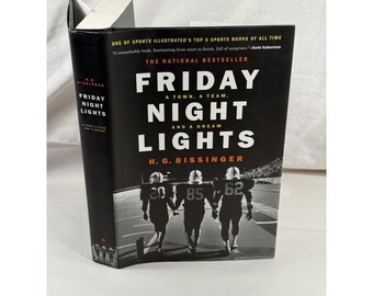 Libro de tapa dura autografiado de Friday Night Lights - H. G. Buzz Bissinger