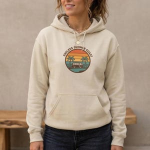 Golden Hour Retro Sunset Hoodie | 70s sunset shirt, vintage palm decor