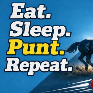 Eat. Drink. Punt. Repeat - Get your stickers today!
