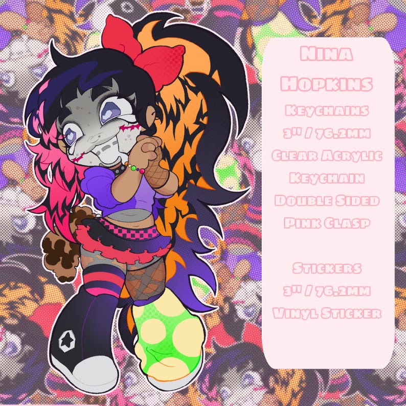 Creepypasta - Stickers / Keychains: Jeff the Killer, Jane the Killer, Nina the Killer, Homicidal Liu image 4