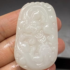 Natural White Jade Double Pixiu Pendant Wealth Amulet Necklace Protection Charm