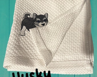 Dog thieves custom towels – Over 75+ breeds - personalized, embroidered puppy lover gift