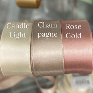 Rose Gold Satinband Doppelseitig Luxuriöse Qualität Satin Hochzeiten, Einladungen, Schärpe Kunsthandwerk, Bekleidung, Stirnbänder Dusty Rose Bulk Stock