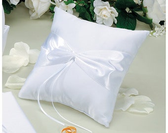 Ring Bearer Pillow Diy White Satin Or Ivory Make Your Own Etsy