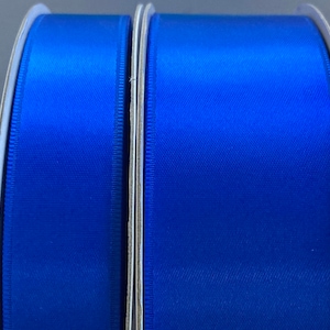 Ruban de satin bleu roi double face en satin de qualité Mariages, invitations, écharpes, travaux manuels, vêtements, bandeaux par mètre