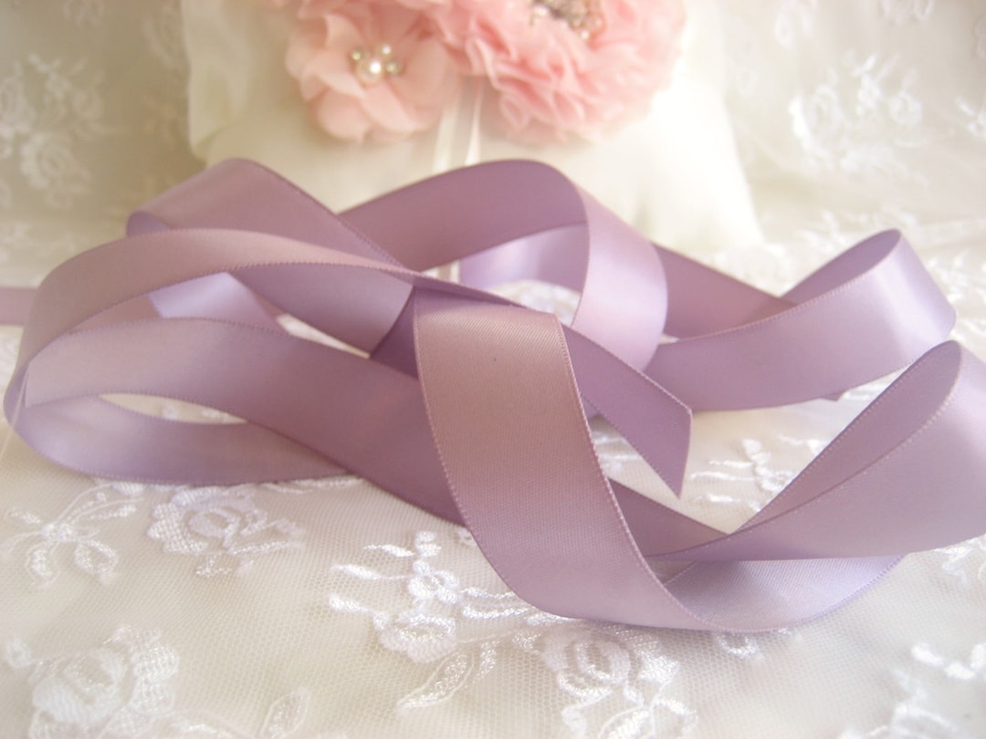 Lilac Satin Ribbon Double Sided High Quality Lavender Satin Ribbon ...