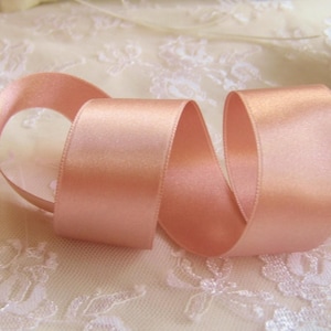 RoseGold Lux Satinband Doppelseitig Luxuriöse Qualität Satin Hochzeiten, Einladungen, Schärpe Kunsthandwerk, Bekleidung, Stirnbänder Bulk Stock