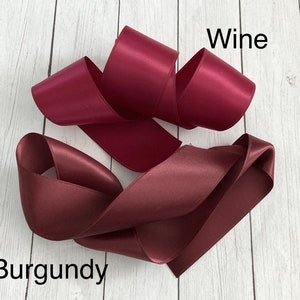 Rosa, Vinho, Borgonha, Fita de Cetim Rosa Dupla Face de Cetim de Qualidade Luxuosa para Casamentos, Convites, Faixas, Artesanato, Vestuário, No Quintal