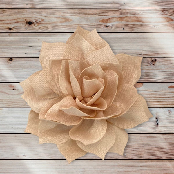 Champagne Flowers Fabric Flowers for Hair Headbands Fascinators, Sashes DIY Crafts Wedding Flowers Blush Ivory White flowers