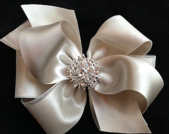 Champagne Luxurious Satin Ribbon Double Sided  High Quality Satin Weddings, Invitations, Sashes, Apparel, By the Yard  1&quot;,  1.5&quot;,  2.25&quot;