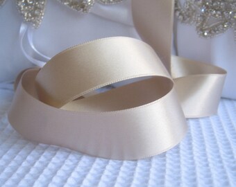 HUIHUANG Champagne Ribbon 4 inch Wide Solid Color Double-Faced Satin Ribbon  Champagne Fabric Ribbon for Wedding Chair Sash Large Bows Making Party  Decor Sewing Crafts Floral Bouquet-10 Yards/Roll - Yahoo Shopping