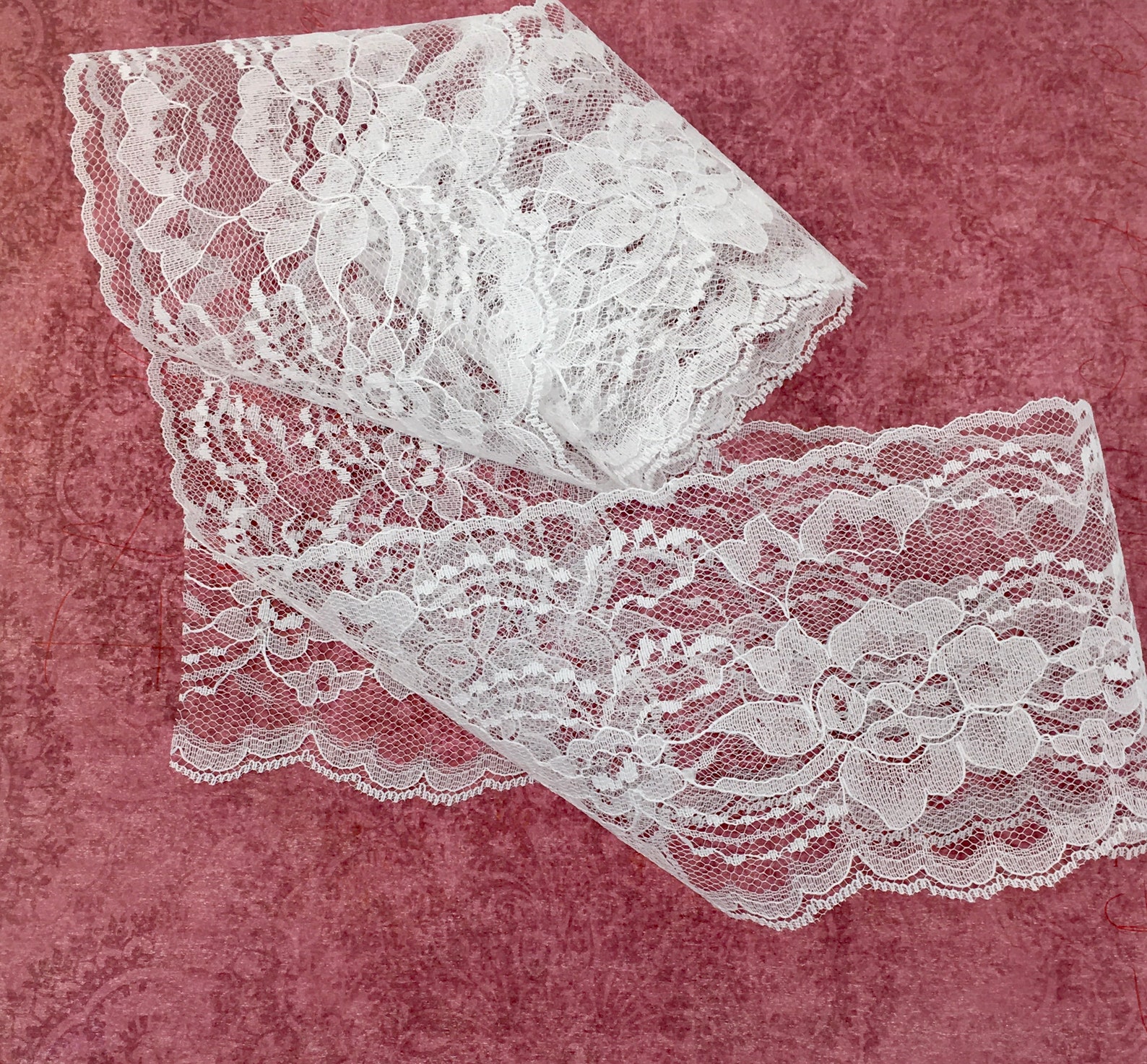 White Lace Trim 4 Lace by the Yard Wide Lace Wedding Etsy