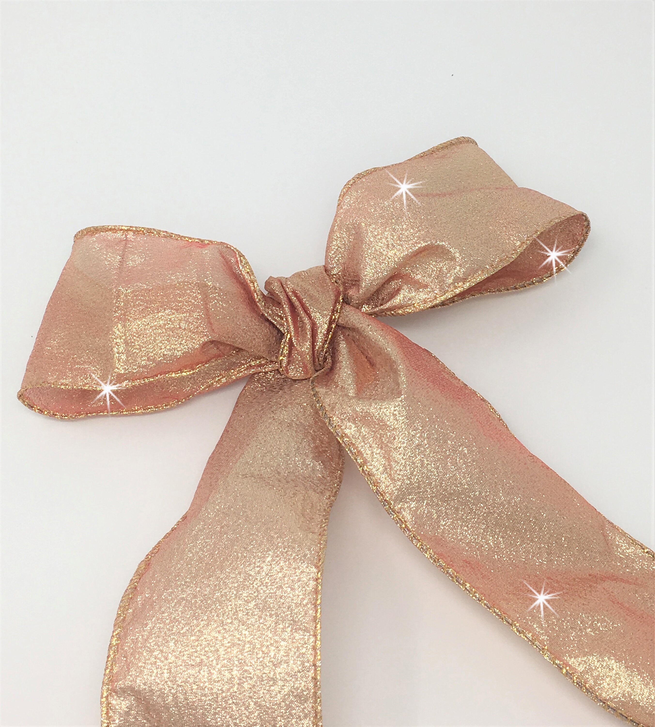 Rose Gold Glitter Ribbon Streamers Confetti Clipart
