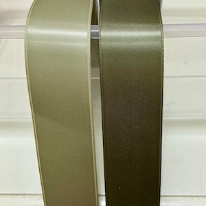 Fita verde sálvia fita de cetim dupla face qualidade fita de cetim verde fita de cabelo casamentos verdes, faixas artesanato, fita pelo quintal