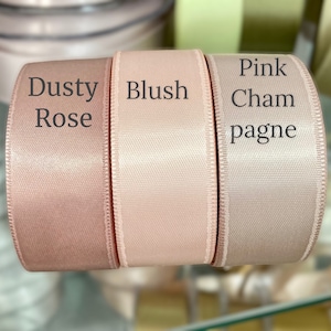 Blush Satinband Dusty Rose Hochzeit Band Doppelseitiges Band Hochwertiger Satin Großbestand Hochzeiten, Einladungen, Schärpen Handwerk