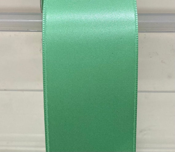 Light Green Ribbon Double Sided Satin Ribbon High Quality Light