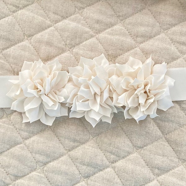 Flower Girl Sash Dress Sash Bridal Sash Blush Sash Bridal Belt Wedding Sash Ivory, Blush, Off White, White Satin Sash