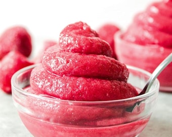 5 Minute Soft Serve Dessert Strawberry Dole Whip Recipe Printable PDF