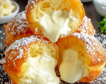Italienska gräddbomber med fluffig friterad deg som smälter i munnen (utskrivbar PDF)