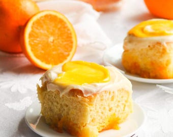 Orange Creamsicle Rolls Recipe Card | Printable Dessert PDF