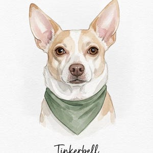 Custom Watercolor Pet Portrait | Personalized Dog & Cat Illustration from Your Photo