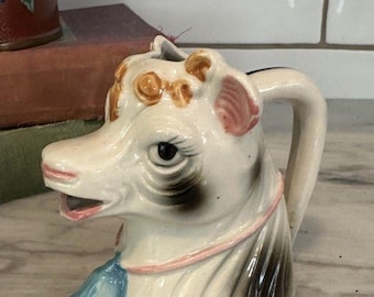 Keramik Kuh Milchkännchen Krug Elsie Kuh Milchkännchen Vintage Handbemalt
