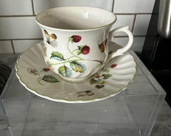 Vintage Staffordshire China James Kent Ltd. Old Foley Strawberry