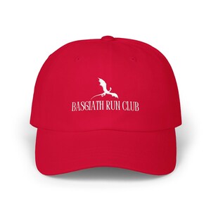 Basgiath Run Club dragon embroidery Classic Dad Cap | Fourth Wing bookish merch image 5