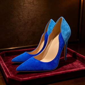 Royal Blue Women Dress Shoes - Etsy