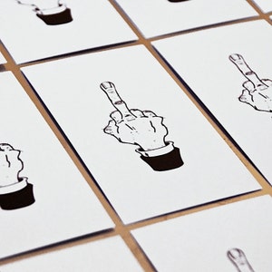 The Middle Finger Business Cards Quantity: 25 image 1