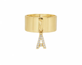 Sigaren initialen bedeltje ring