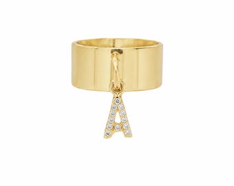 Sigaren initialen bedeltje ring