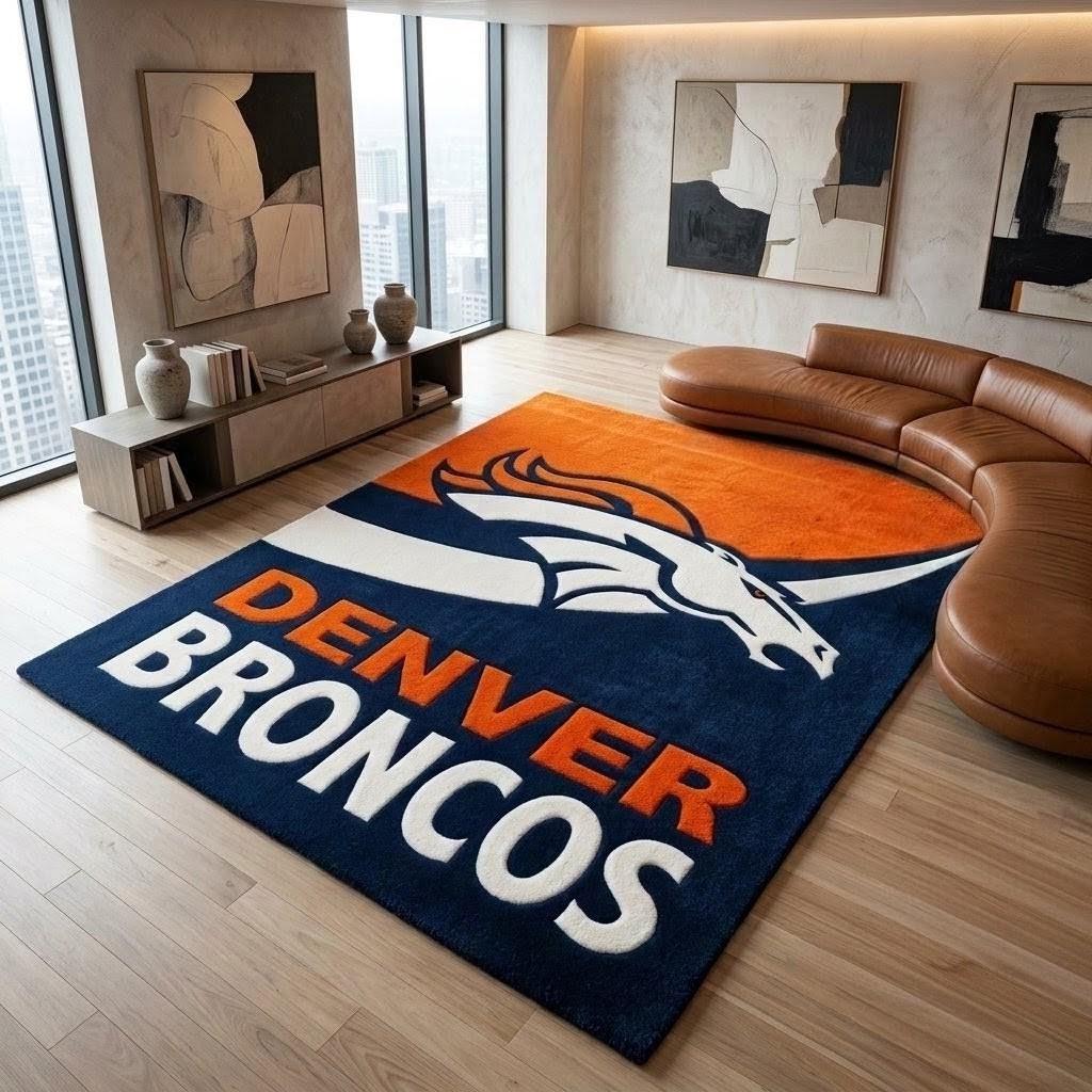 Denver Bronco Rugs - Etsy