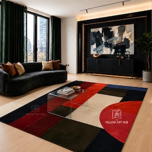 Genuine Multi-Cowhide Rug, Natural Hairon Leather Patchwork, Rustic Farmhouse Decor Carpet