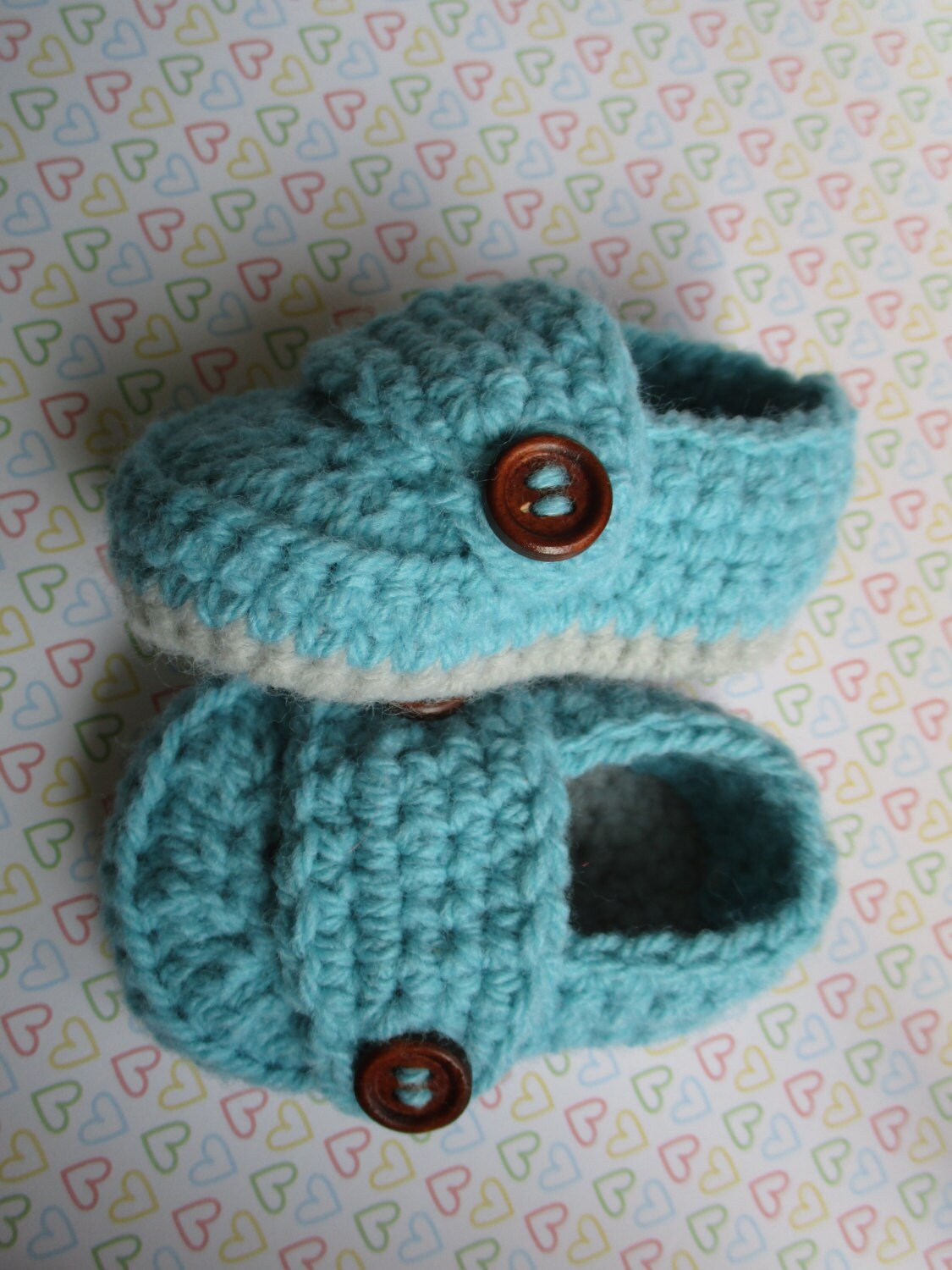 Crochet Baby Loafer Shoe Knit Baby Shoe Aqua & Grey Baby - Etsy