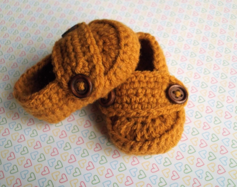 Baby crochet booties Baby shower gift Baby boots Gender neutral baby gift, Crochet baby shoes Baby loafers Unisex baby shoes New baby gift image 5