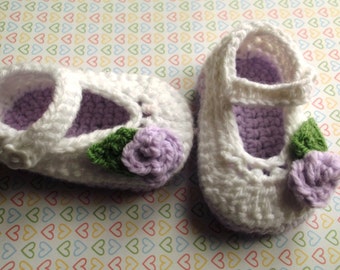 Crochet baby shoes  Baby booties Baby girl shoes Baby sandals Crib Shoes Baby shower gift bootees