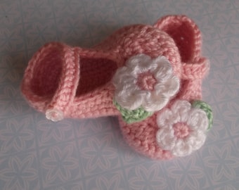 Crochet baby shoes Baby booties Crochet baby booties Baby shower gift Crochet booties Baby girl shoes Baby gift Baby girl booties pink shoes