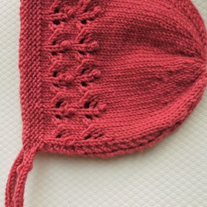 Knitted baby bonnet, baby girl bonnet,classic baby bonnet,baby shower gift,merino baby hat, baby bonnet, newborn baby gift, newborn baby hat