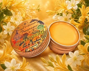 HONEYSUCKLE Perfume - Eau de Parfum - Solid Balm - Aromatherapy Essential Oils -  Natural Fragrance