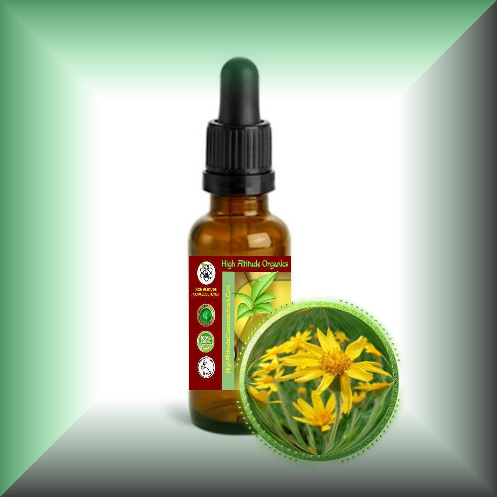 Arnica Tincture (Alcohol Extract - Highest Concentration 1:2) - Muscle & Joint Pain Soothing, Bruise Care, Sprains, Fractures